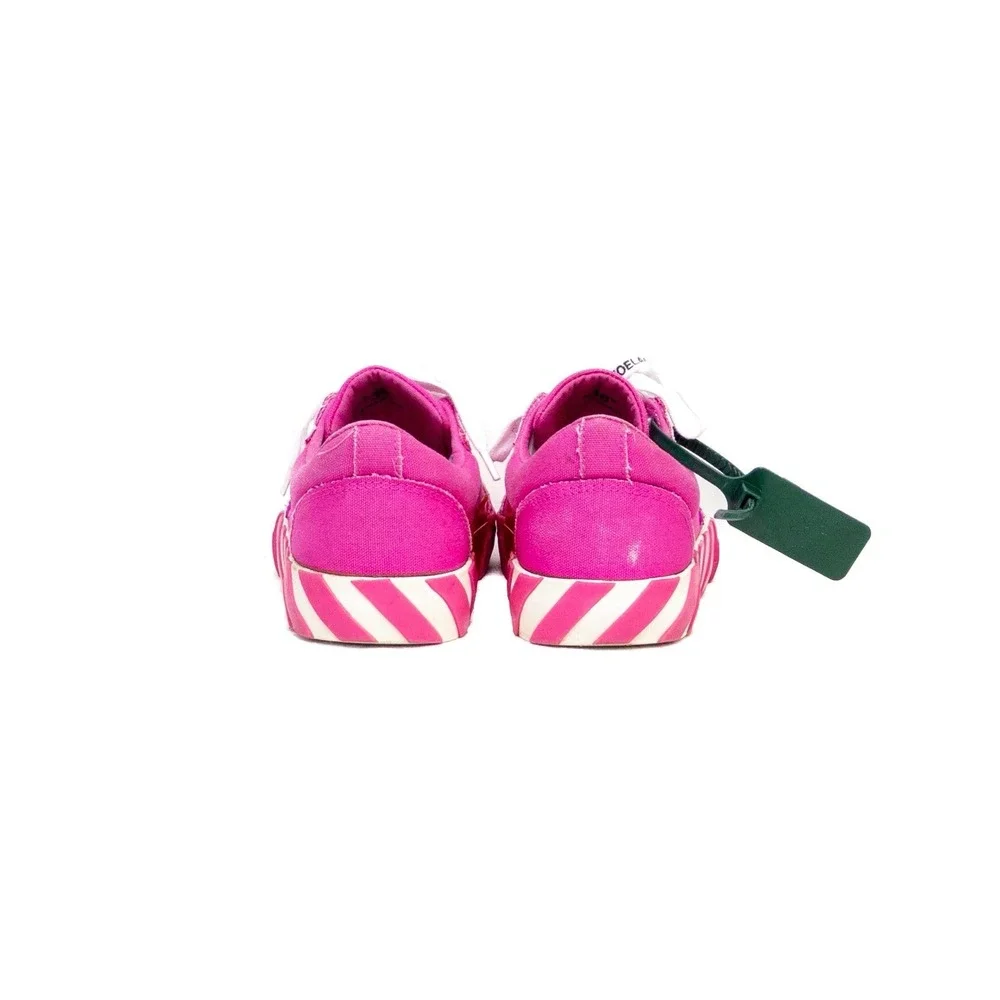 Off-White Womens Vulcanized Low Top Sneakers Pink/White‎ – US 8  – Virgil Abloh